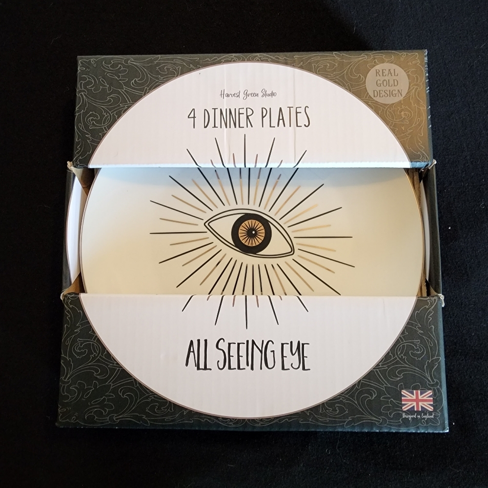 All Seeing Eye Dinner Plates - Set of 4